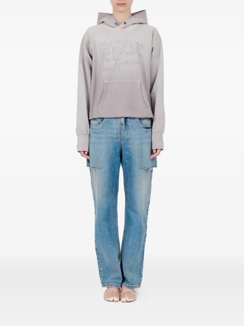 Maison Margiela printed-detail hoodie - Grey - zdjęcie produktu nr 2