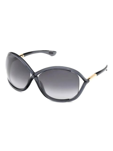 TOM FORD Eyewear geometric semi-rim sunglasses - Grey
