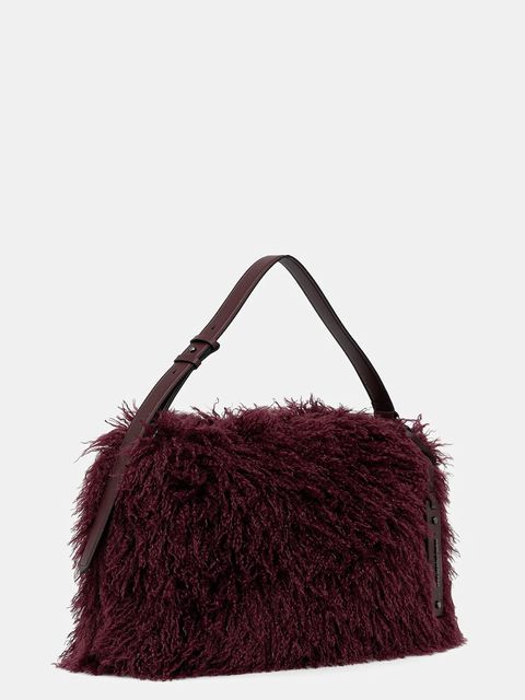 Karl Lagerfeld torebka K/WEAVE kolor bordowy A4W30077