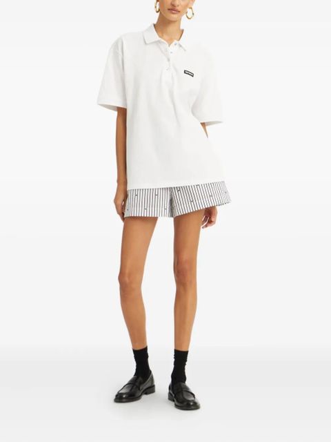 ROTATE BIRGER CHRISTENSEN striped shorts - White - zdjęcie produktu nr 2