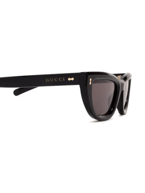 Gucci Eyewear logo-print sunglasses - Black - zdjęcie produktu nr 2
