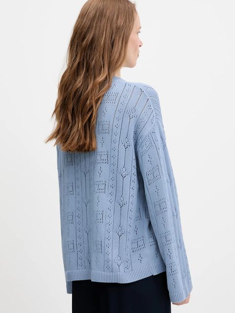 Tommy Hilfiger sweter damski kolor niebieski lekki WW0WW45910