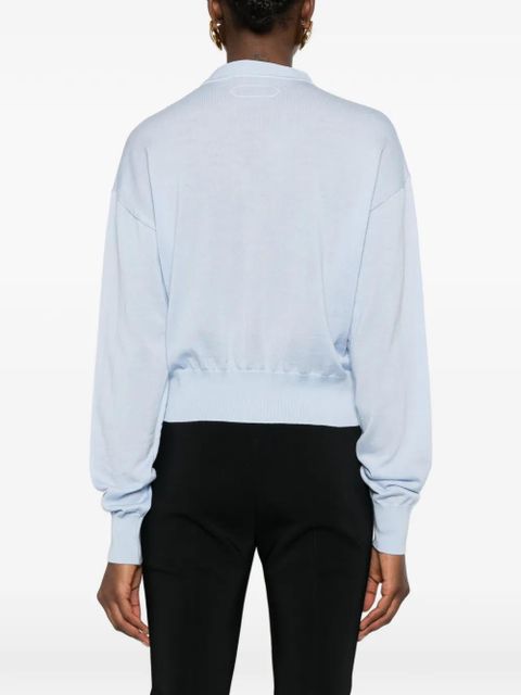 Jacquemus buttoned V-neck cardigan - Blue