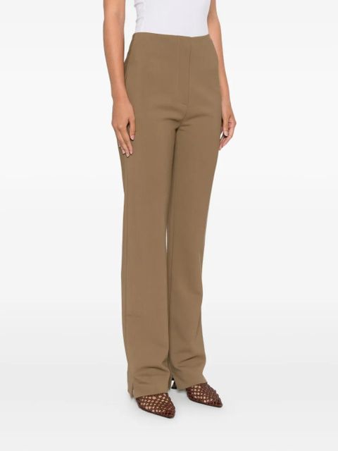 Nanushka Cybel split-hem tailored trousers - Brown