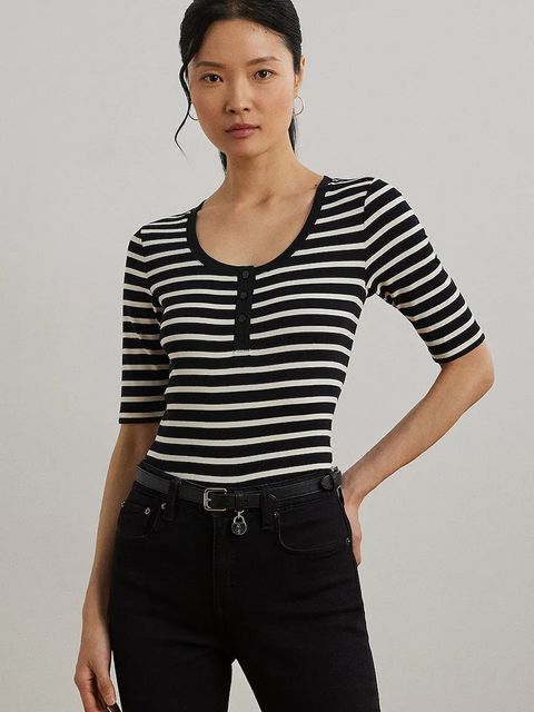 Lauren Ralph Lauren t-shirt damskie kolor czarny 200971086 - zdjęcie produktu nr 1