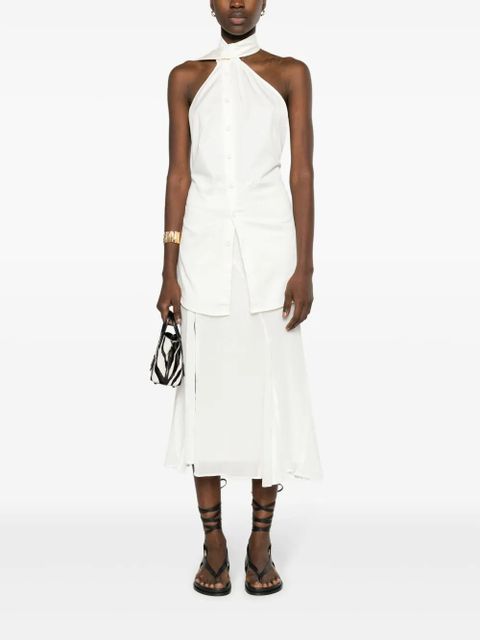 Cult Gaia Dallas high-waisted midi skirt - White