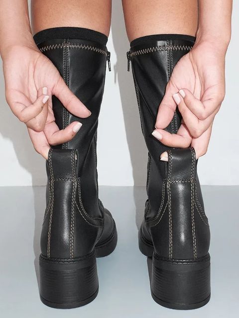 Miista botki Fabi damskie kolor czarny na słupku E8_3801