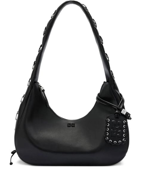 GANNI Hobo medium laces shoulder bag - Black - zdjęcie produktu nr 1
