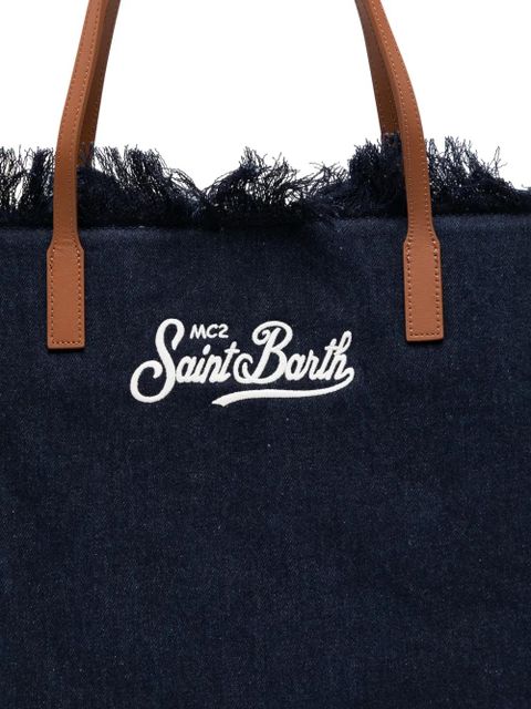 MC2 Saint Barth City logo-embroidered tote bag - Blue
