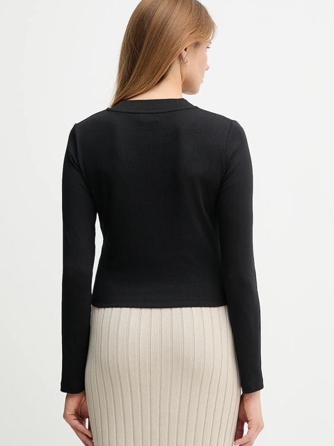 Calvin Klein Jeans longsleeve kolor czarny LV047A803G