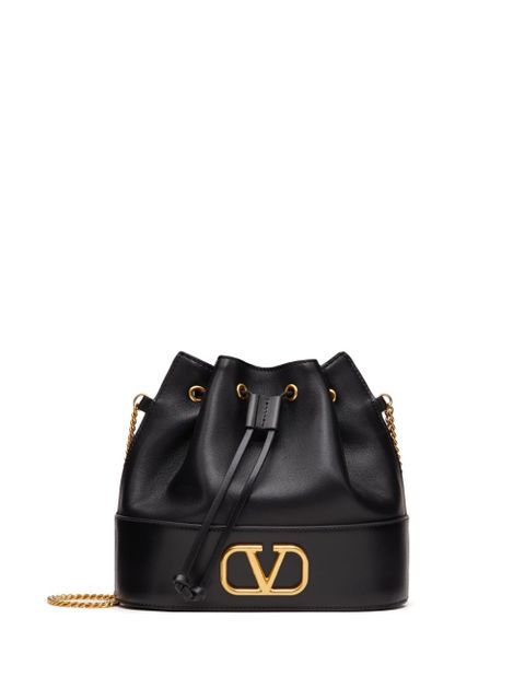 Valentino Garavani mini VLogo Signature bucket bag - Black - zdjęcie produktu nr 1