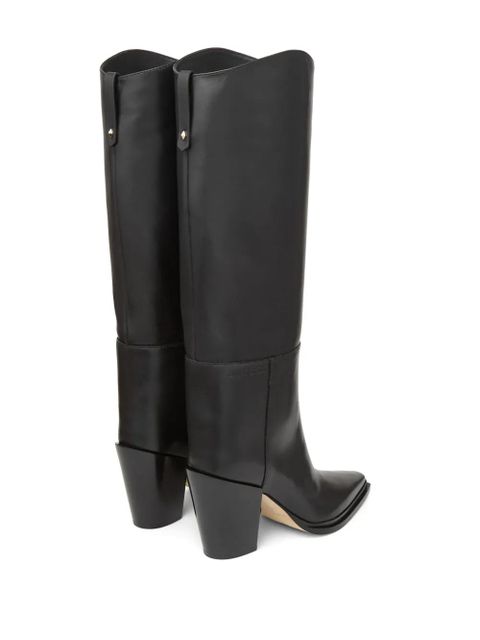 Jimmy Choo Cece 80mm pointed-toe boots - Black