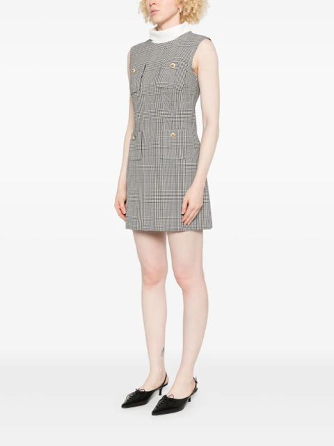 Self-Portrait Prince of Wales-check mini dress - Black - zdjęcie produktu nr 2