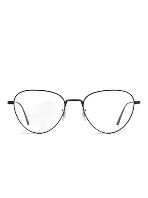 KHAITE oval-frame glasses - Black
