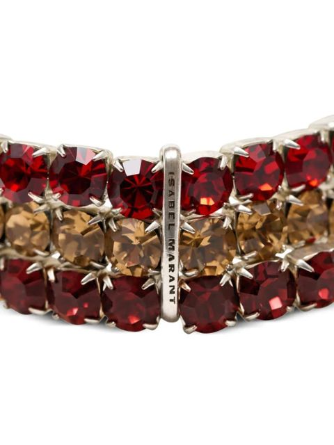 ISABEL MARANT crystal-embellished bracelet - Silver - zdjęcie produktu nr 2