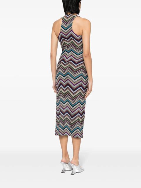 Missoni chevron-print midi dress - Multicolour - zdjęcie produktu nr 2