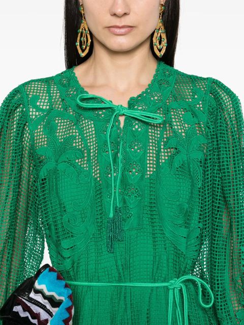 FARM Rio Tropical Flight mini dress - Green