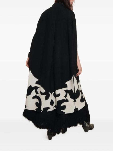 Johanna Ortiz tie-neck cape - Black