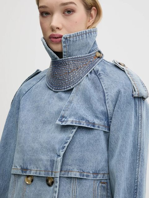 Desigual trencz jeansowy ONTARIO