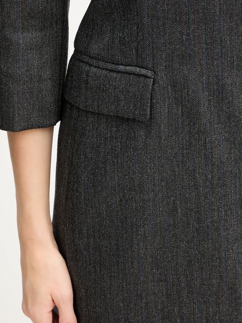 Marella sukienka wełniana kolor szary mini rozkloszowana 2523226112200