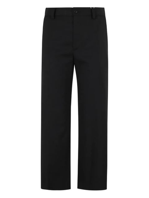 MM6 Maison Margiela stitching straight-leg trousers - Black - zdjęcie produktu nr 1