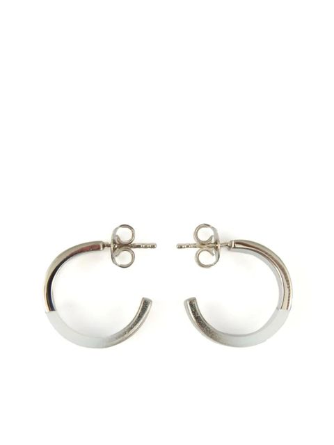 MM6 Maison Margiela numbers-motif earrings - Silver - zdjęcie produktu nr 2