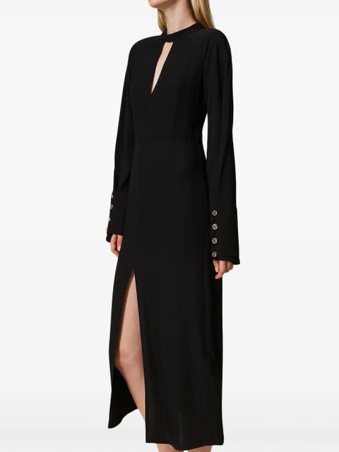 TWINSET georgette midi dress - Black