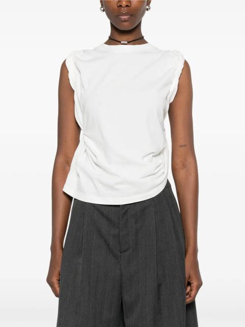 OUR LEGACY Twisted short-sleeves T-shirt - White