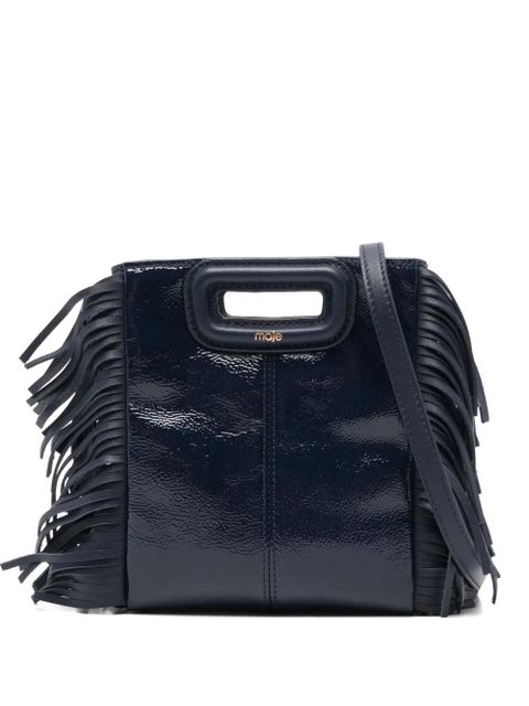 Maje mini fringe handle cross body bag - Blue - zdjęcie produktu nr 1