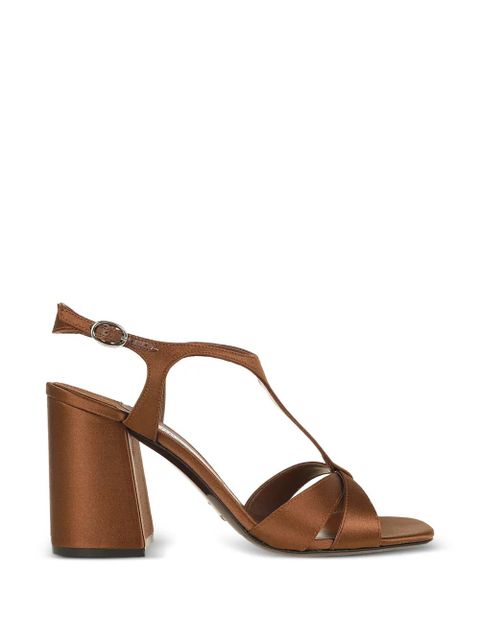 Jimmy Choo metallic T-strap heeled pumps - Brown - zdjęcie produktu nr 1