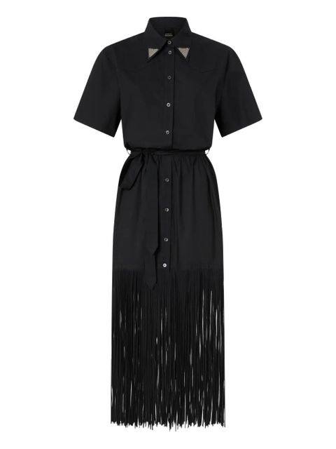PINKO fringed collared dress - Black - zdjęcie produktu nr 1