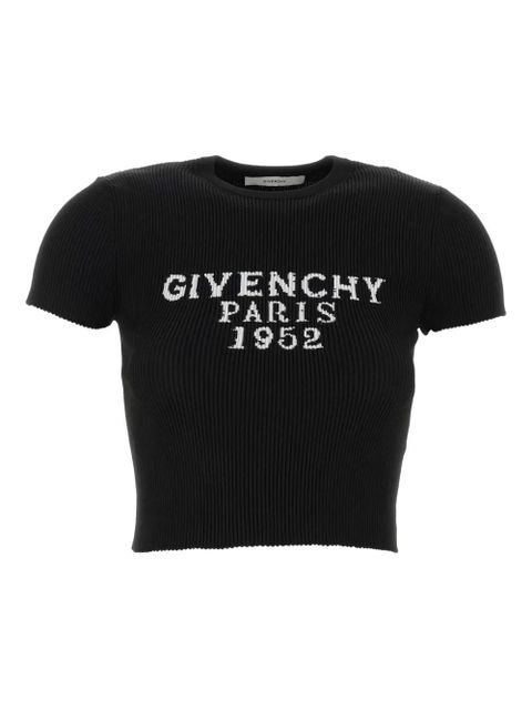 Givenchy ribbed cropped T-shirt - Black