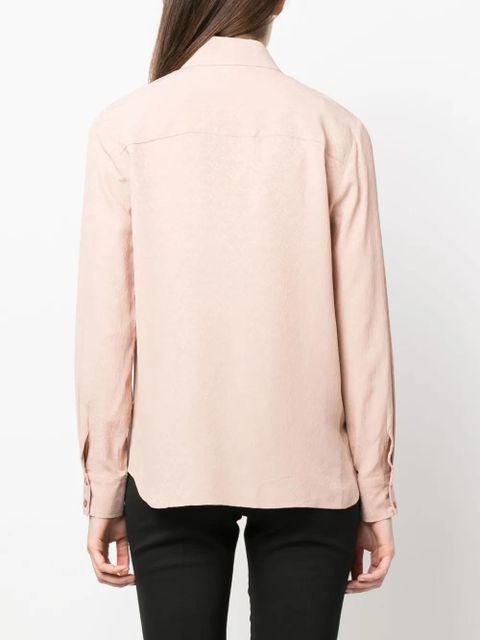 PINKO jacquard-logo long-sleeve shirt