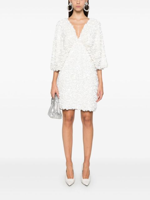 ROTATE BIRGER CHRISTENSEN wide sleeve mini dress - White - zdjęcie produktu nr 2