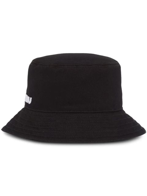 Miu Miu logo bucket hat - Black - zdjęcie produktu nr 1