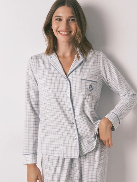 women'secret komplet piżamowy damska kolor niebieski 3592443