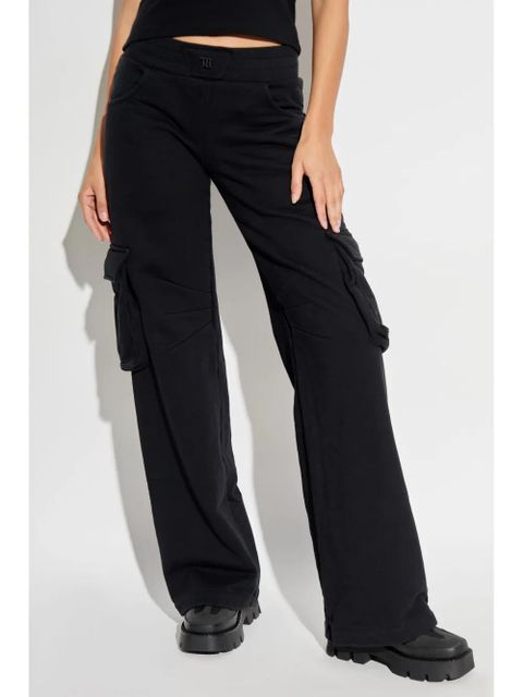 MISBHV logo-embroidered track trousers - Black