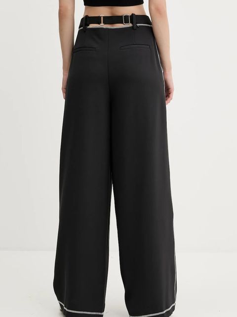 Stine Goya spodnie damskie kolor czarny szerokie high waist SG-PF25-P093-2369 - zdjęcie produktu nr 2