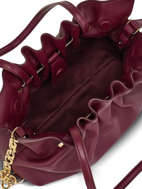 Ferragamo small Soft Gancini-pin shoulder bag - Red