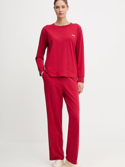HUGO longsleeve lounge kolor czerwony 50555632 - zdjęcie produktu nr 2