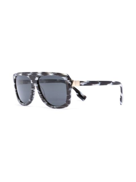 Burberry Eyewear abstract-patterned sunglasses - Black