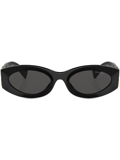 Miu Miu Eyewear Glimpse oval-frame sunglasses - Black - zdjęcie produktu nr 1