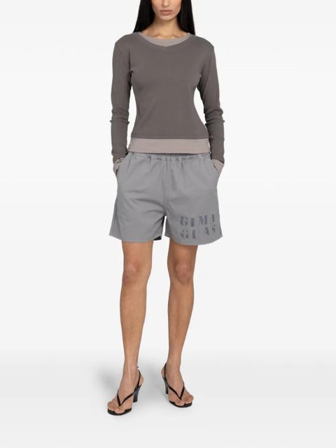 Gimaguas Gima logo-print shorts - Grey - zdjęcie produktu nr 2