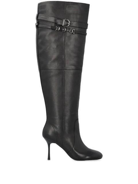 PINKO leather knee-length boots - Black - zdjęcie produktu nr 1