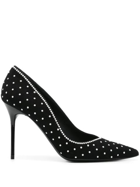 Balmain 100mm bead-embellished pumps - Black - zdjęcie produktu nr 1