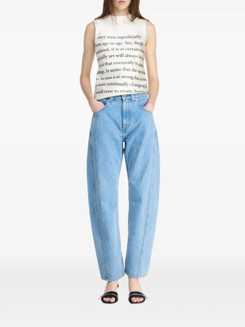 JW Anderson 55mm leather sandals - Black