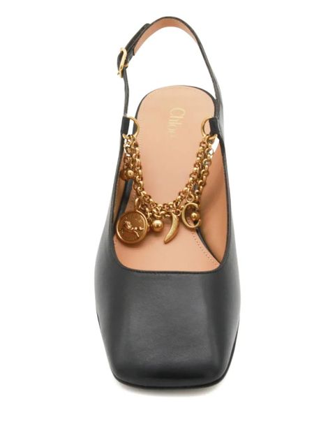 Chloé 55mm chain-embellished pumps - Black - zdjęcie produktu nr 2