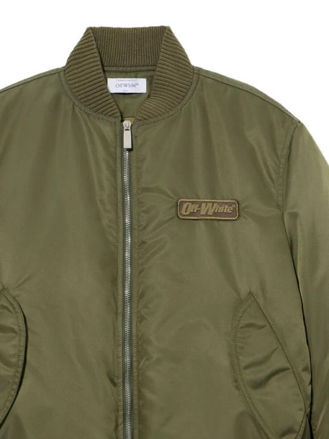 Off-White embroidered bomber jacket - Green - zdjęcie produktu nr 2
