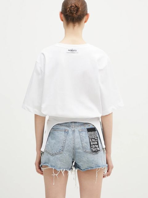 Fiorucci t-shirt bawełniany Suspender Belt