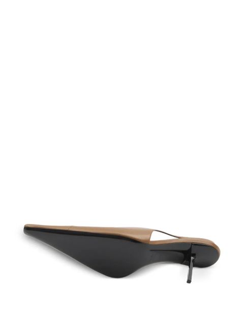 Saint Laurent Babylone Breteuil slingback pumps - Brown